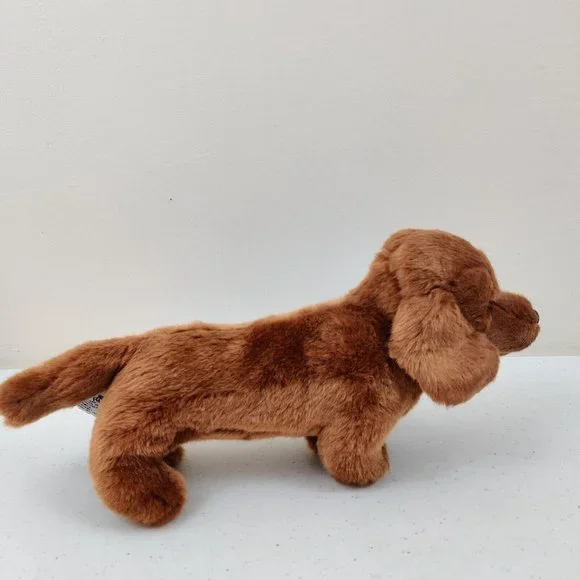 Russ Yomiko Classics Dachshund Dog Brown Plush Stuffed Animal Wiener Puppy - Picture 3 of 8